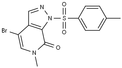 4-Bromo-6-methyl-1-tosyl-1H-pyrazolo[3,4-c]pyridin-7(6H)-one Structure