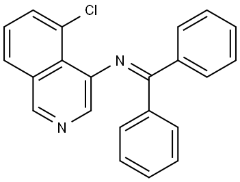 4-Isoquinolinamine, 5-chloro-N-(diphenylmethylene)- Structure