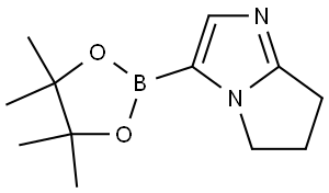 5H-Pyrrolo[1,2-a]imidazole, 6,7-dihydro-3-(4,4,5,5-tetramethyl-1,3,2-dioxaborolan-2-yl)- Structure