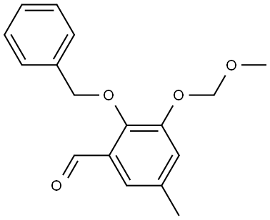 2-(Benzyloxy)-3-(methoxymethoxy)-5-methylbenzaldehyde Structure