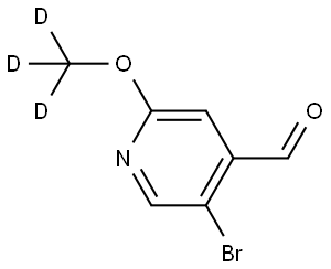 5-Bromo-2-methoxy-d3-isonicotinaldehyde Structure