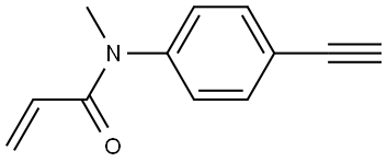 N-(4-ethynylphenyl)-N-methylprop-2-enamide 구조식 이미지