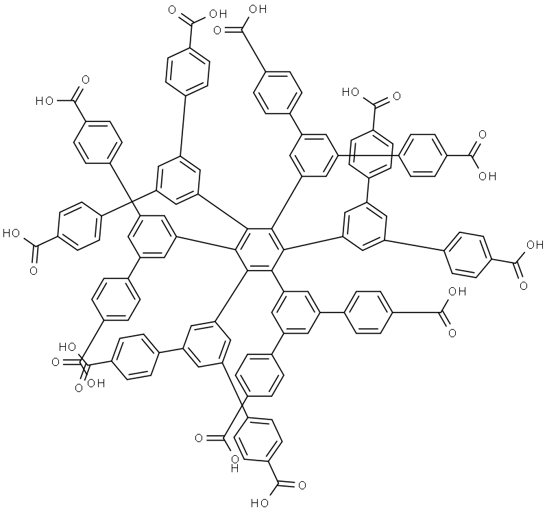5',5''''-(4,4''''-Dicarboxy-5',5'''-bis(4-carboxyphenyl)-5'',6''-bis(4,4''-dicarboxy- Structure