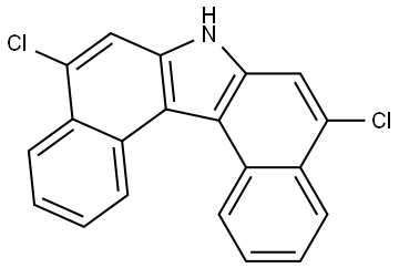 5,9-Dichloro-7H-dibenzo[c,g]carbazole Structure