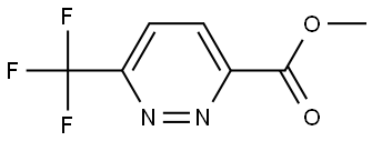 3-Pyridazinecarboxylic acid, 6-(trifluoromethyl)-, methyl ester 구조식 이미지