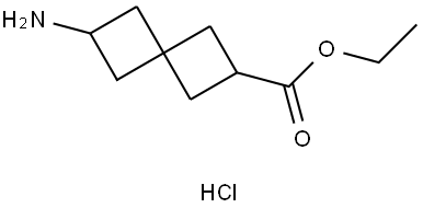 6-(ethoxycarbonyl)spiro[3.3]heptan-2-aminium chloride Structure