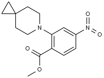 methyl 4-nitro-2-(6-azaspiro[2.5]octan-6-yl)benzoate Structure