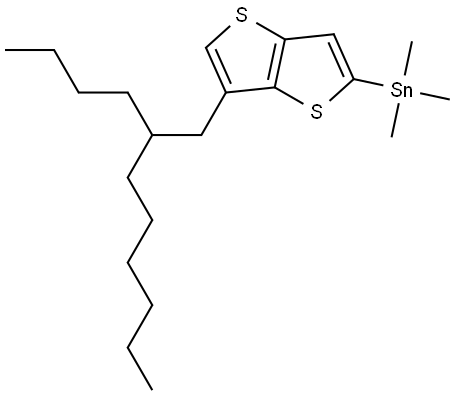 Stannane, [6-(2-butyloctyl)thieno[3,2-b]thien-2-yl]trimethyl- Structure