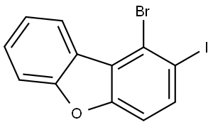 Dibenzofuran, 1-bromo-2-iodo- 구조식 이미지