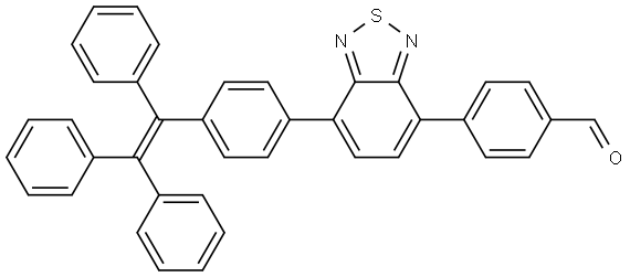 4-(7-(4-(1,2,2-triphenylvinyl)phenyl)benzo[c][1,2,5]thiadiazol-4-yl)benzaldehyde Structure