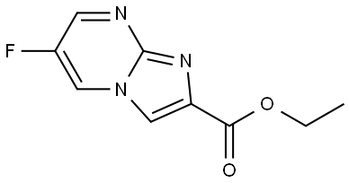 Imidazo[1,2-a]pyrimidine-2-carboxylic acid, 6-fluoro-, ethyl ester Structure