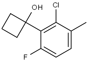 1-(2-chloro-6-fluoro-3-methylphenyl)cyclobutanol Structure