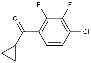 (4-chloro-2,3-difluorophenyl)(cyclopropyl)methanone Structure