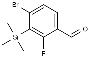 4-bromo-2-fluoro-3-(trimethylsilyl)benzaldehyde Structure