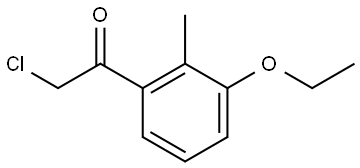 2-chloro-1-(3-ethoxy-2-methylphenyl)ethanone Structure