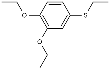 (3,4-diethoxyphenyl)(ethyl)sulfane Structure