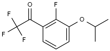 2,2,2-trifluoro-1-(2-fluoro-3-isopropoxyphenyl)ethanone Structure