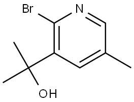 2-(2-bromo-5-methylpyridin-3-yl)propan-2-ol Structure