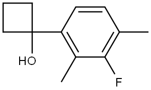 1-(3-fluoro-2,4-dimethylphenyl)cyclobutanol Structure