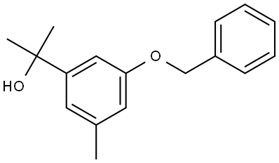 2-(3-(benzyloxy)-5-methylphenyl)propan-2-ol Structure