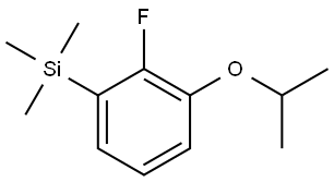 (2-fluoro-3-isopropoxyphenyl)trimethylsilane Structure