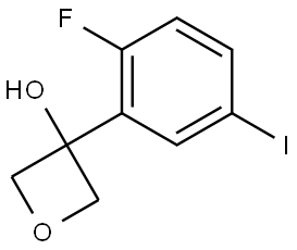 3-(2-fluoro-5-iodophenyl)oxetan-3-ol Structure