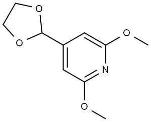 4-(1,3-dioxolan-2-yl)-2,6-dimethoxypyridine Structure