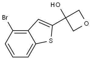 3-(4-bromobenzo[b]thiophen-2-yl)oxetan-3-ol Structure