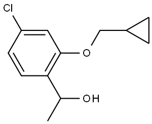 1-(4-chloro-2-(cyclopropylmethoxy)phenyl)ethanol Structure