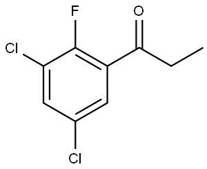 1-(3,5-dichloro-2-fluorophenyl)propan-1-one Structure