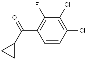 cyclopropyl(3,4-dichloro-2-fluorophenyl)methanone Structure