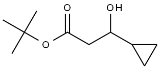 tert-butyl 3-cyclopropyl-3-hydroxypropanoate Structure