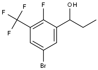 1-(5-bromo-2-fluoro-3-(trifluoromethyl)phenyl)propan-1-ol Structure