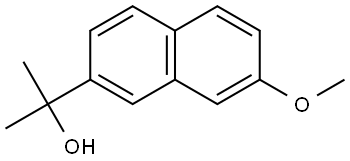 2-(7-methoxynaphthalen-2-yl)propan-2-ol 구조식 이미지