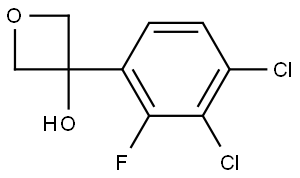 3-(3,4-dichloro-2-fluorophenyl)oxetan-3-ol Structure