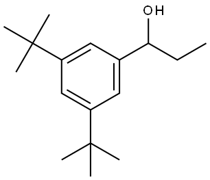 1-(3,5-di-tert-butylphenyl)propan-1-ol Structure