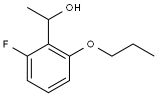 1-(2-fluoro-6-propoxyphenyl)ethanol Structure