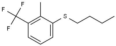 butyl(2-methyl-3-(trifluoromethyl)phenyl)sulfane Structure