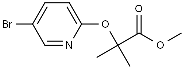 methyl 2-((5-bromopyridin-2-yl)oxy)-2-methylpropanoate Structure