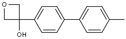 3-(4'-methyl-[1,1'-biphenyl]-4-yl)oxetan-3-ol Structure