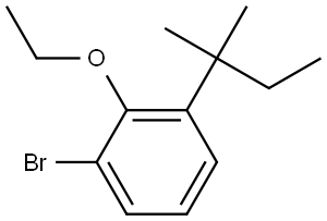 1-bromo-2-ethoxy-3-(tert-pentyl)benzene Structure