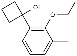 1-(2-ethoxy-3-methylphenyl)cyclobutanol Structure