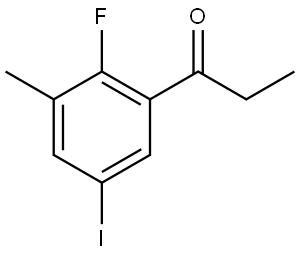 1-(2-fluoro-5-iodo-3-methylphenyl)propan-1-one Structure