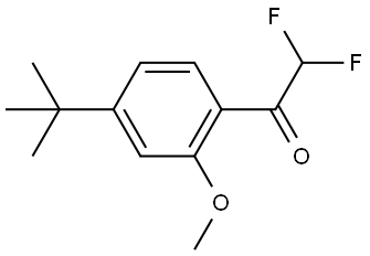 1-(4-(tert-butyl)-2-methoxyphenyl)-2,2-difluoroethanone Structure