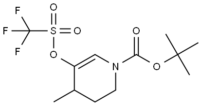 1-Boc-4-methyl-1,4,5,6-tetrahydro-3-pyridyl Trifluoromethanesulfonate Structure