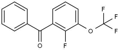 (2-fluoro-3-(trifluoromethoxy)phenyl)(phenyl)methanone Structure