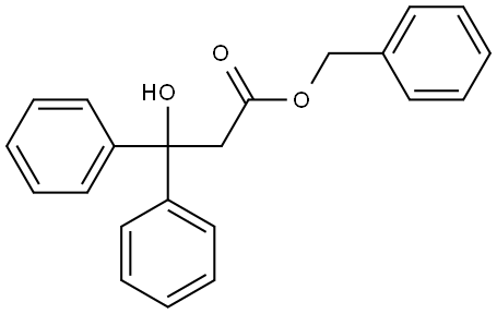 benzyl 3-hydroxy-3,3-diphenylpropanoate Structure