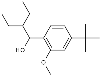 1-(4-(tert-butyl)-2-methoxyphenyl)-2-ethylbutan-1-ol Structure