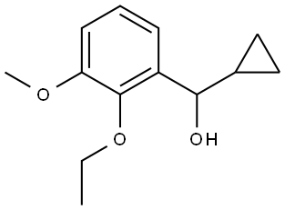 cyclopropyl(2-ethoxy-3-methoxyphenyl)methanol 구조식 이미지