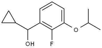 cyclopropyl(2-fluoro-3-isopropoxyphenyl)methanol Structure